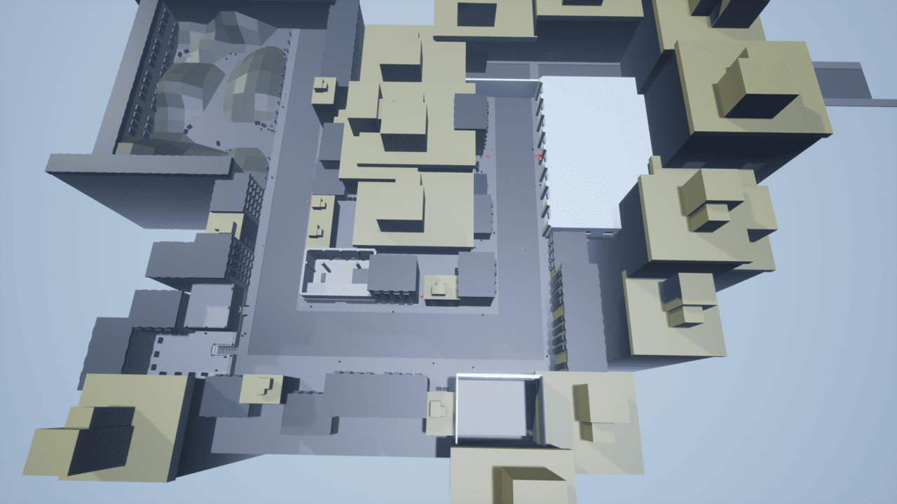 Top Down View Of The Level